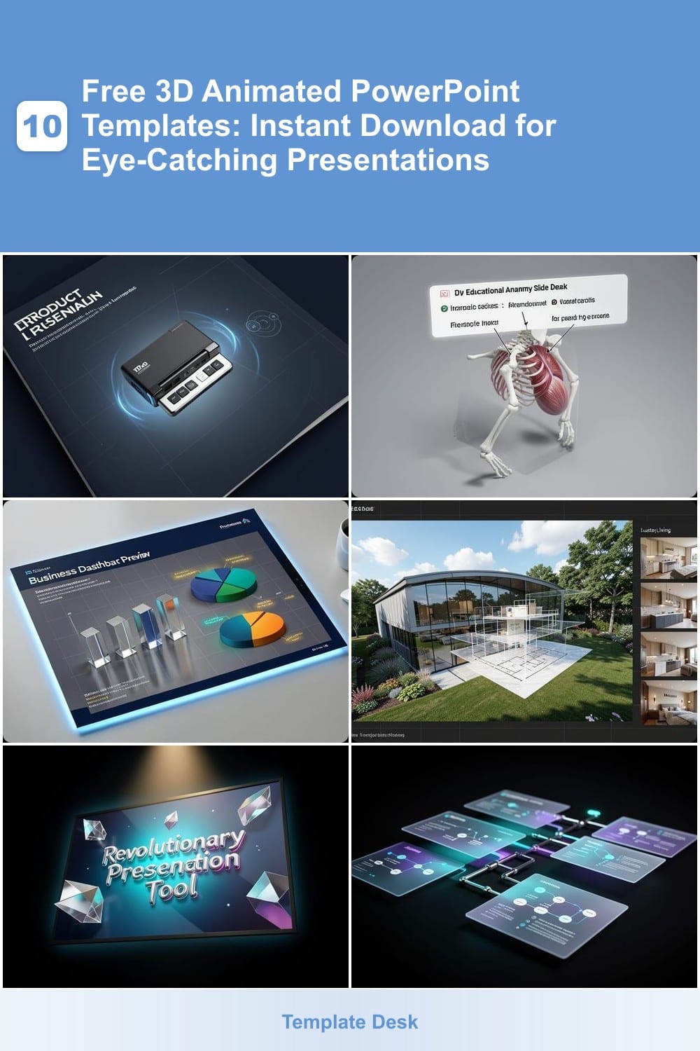 10 Free 3D Animated PowerPoint Templates: Instant Download for Eye-Catching Presentations