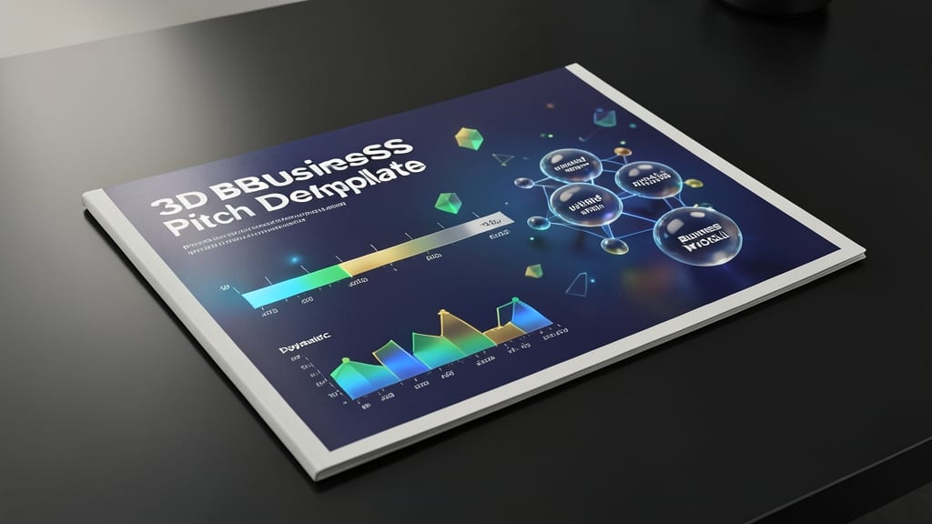 3D Business Pitch Deck Template